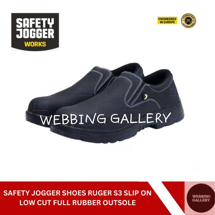 Safety Jogger Shoes Sepatu Safety Slip On Pria Model Ruger S3 Sol Karet Penuh Ukuran 39 Shoes Ruger 