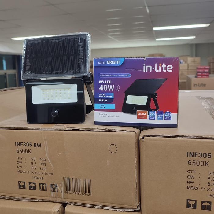 Floodlight LED IN-LITE 40w 75w 125w solar cell INF305