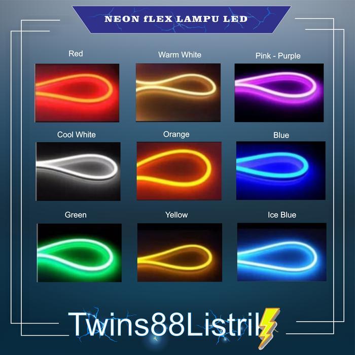 Neon Flex Lampu Led 5 Meter Dc 12V Selang Led Flexibel