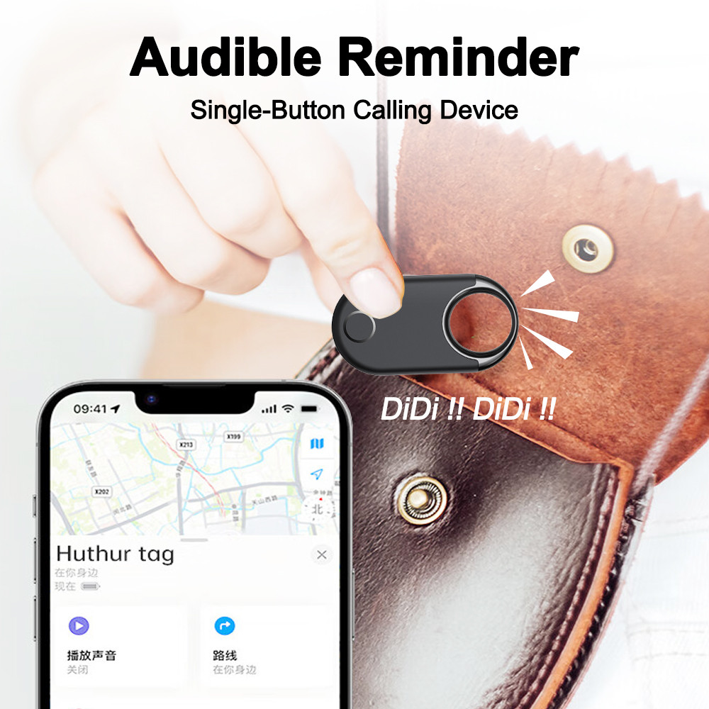 Bluetooth GPS Tracker, Smart Tag Tracking Device, Item Finder for Keys, Wallet, Luggage, Pets, Works