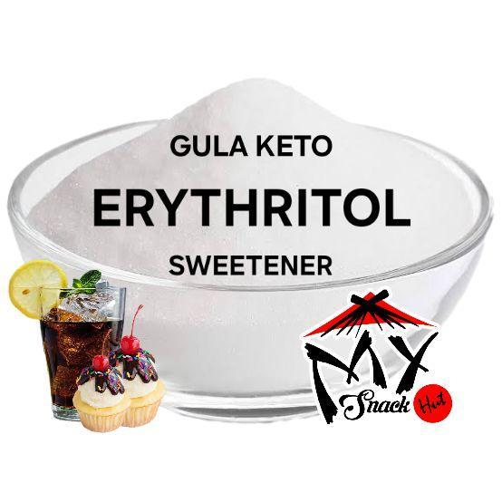 PROMO ERYTHRITOL 50GR GULA KETO RENDAH KALORI PERMEN ROTI MINUMAN PEMANIS SWEETENER POLYOL ERITRITOL