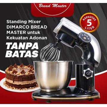 Mixer Kapasitas Besar 5Liter Pengaduk Adonan Roti dan Kue Peralatan Dapur Masak Standing Mixer 4 Lev