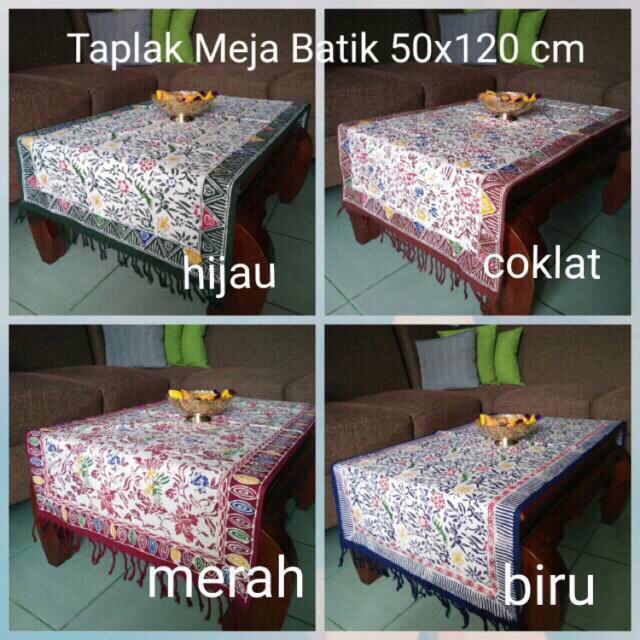 Organizer Taplak meja tamu panjang motif batik cuiri Modern