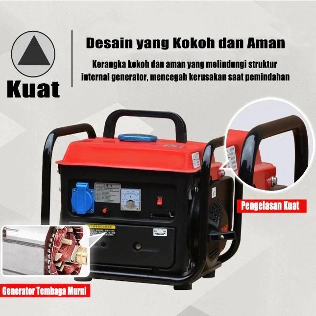 REAIM Mesin Genset 2000 Watt Mesin Power Generator Genset Bensin/Genset Listrik Berkwalitas Portable