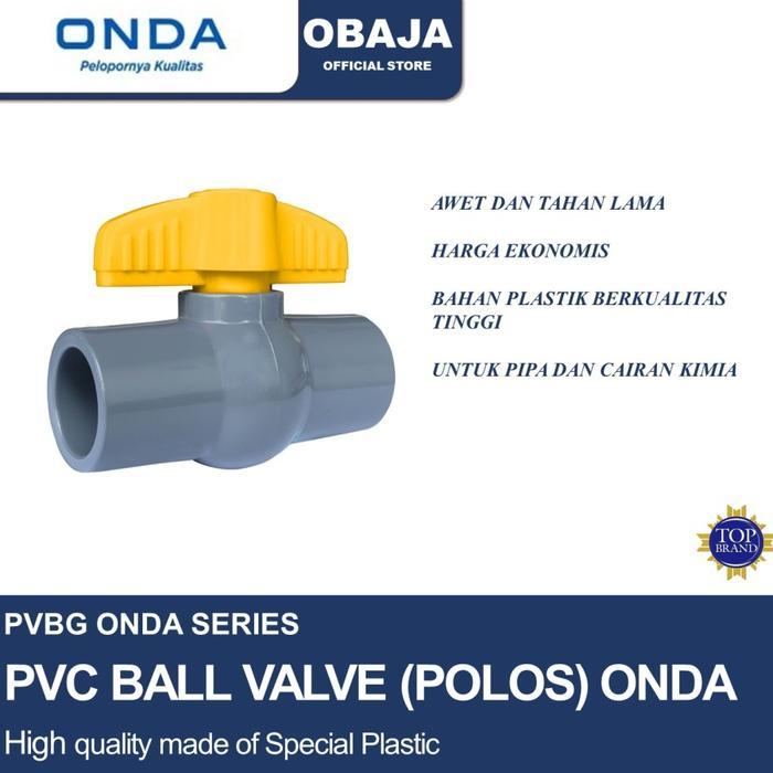 Ball Valve Pvbg 2" Onda / Stop Kran Pvc Pvbg 2" Polos Onda