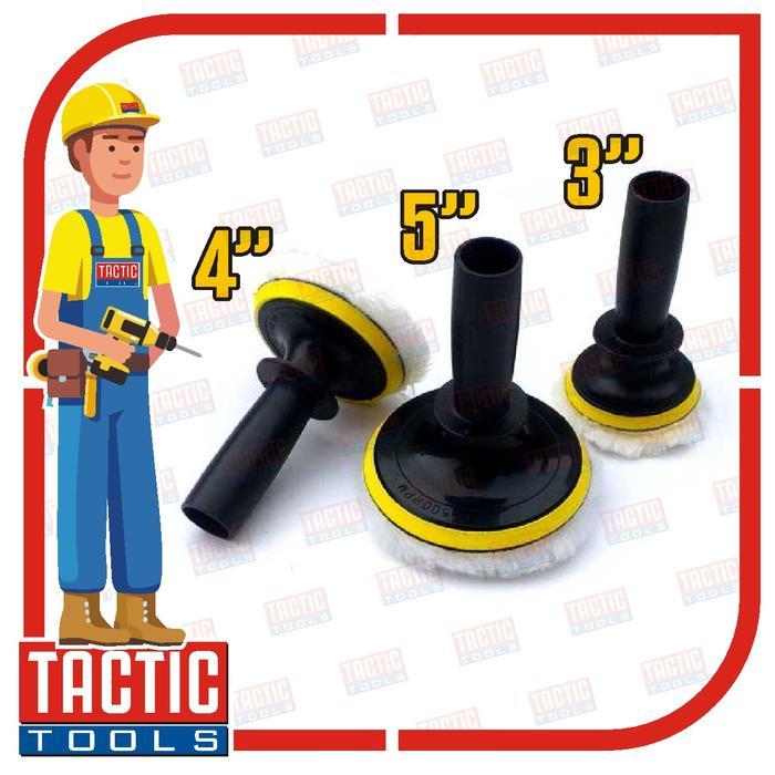 Alat Poles Motor Mobil Manual Wool Polisher 3" 4" 5"