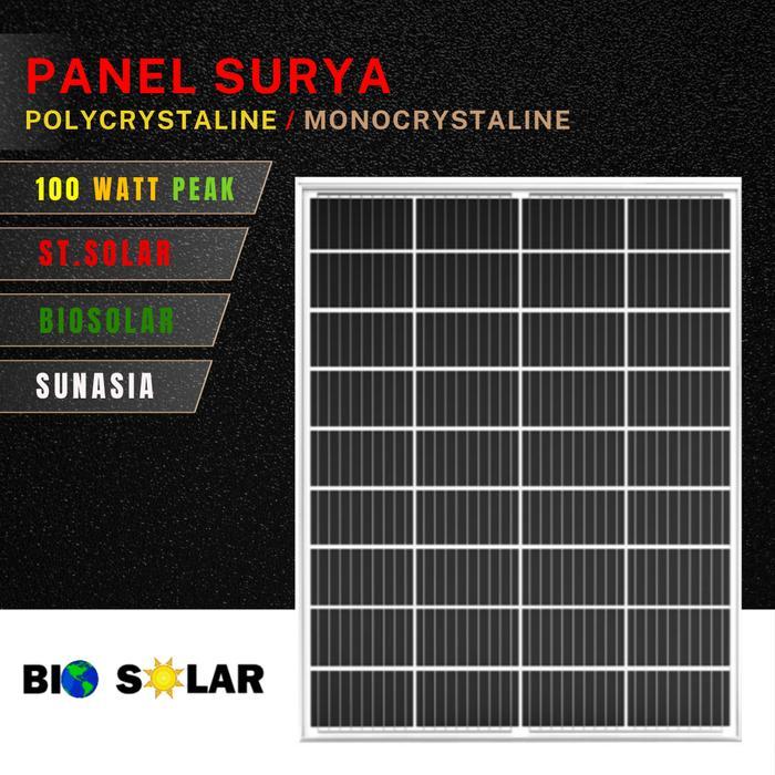 [+Kayu] Panel Surya 100Wp 100 Wp