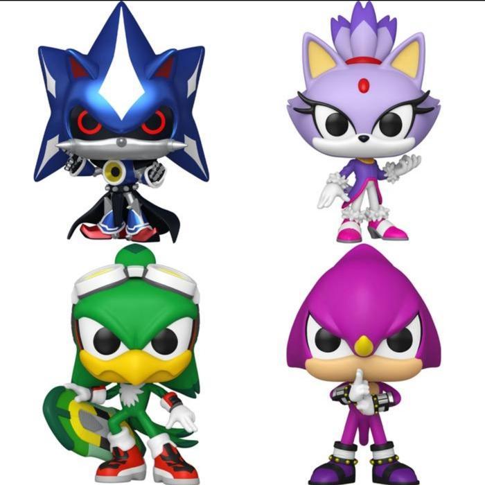 HOT SALE ORIGINAL FUNKO POP SONIC THE HEDGEHOG NEO METAL JET ESPIO BLAZE SILVER TERMURAH