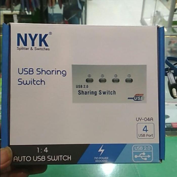MURAH Auto Switch Printer 4 Port Usb /- auto sharing switch - 1 Printer 4 PC