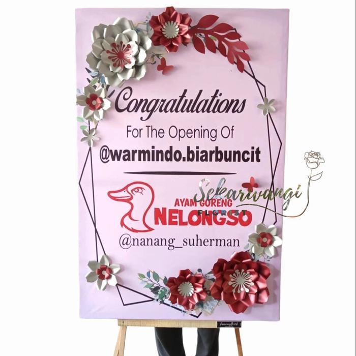 Promo Karangan Bunga Papan Kertas Surabaya / Bunga Papan Kertas Terlaris