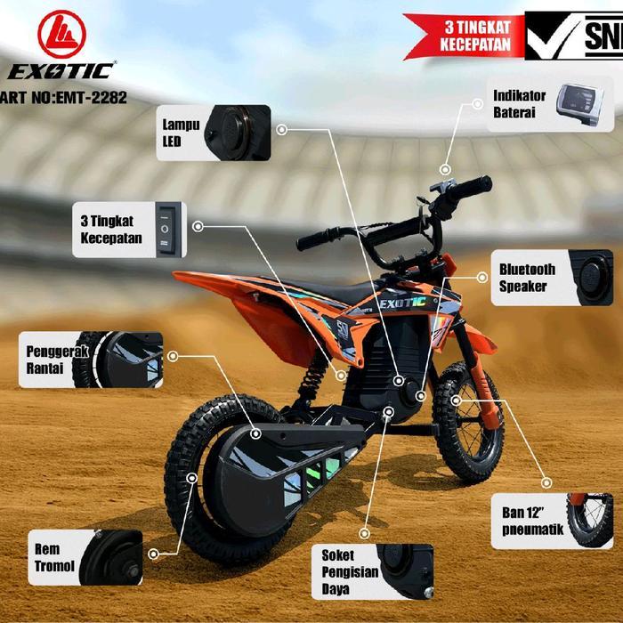 MAINAN ANAK MOTOR TRAIL LISTRIK EXOTIC - Orange
