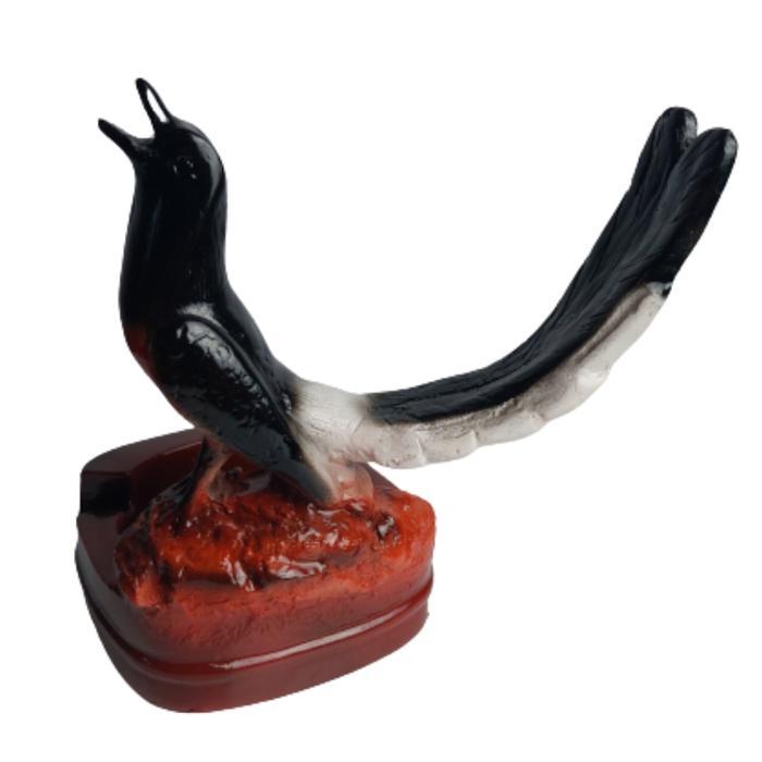 Asbak Aesthetic Burung Murai Hitam