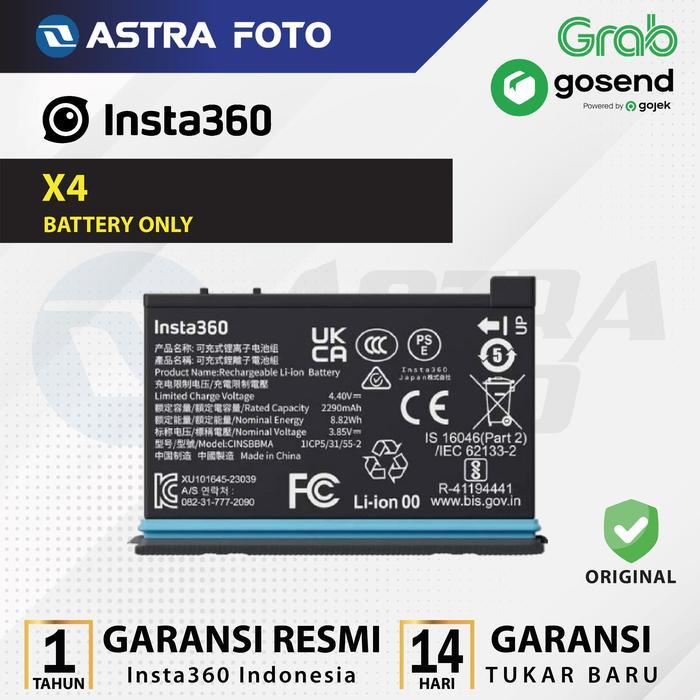 Insta360 X4 Battery For Insta 360 X4 Baterai Garansi Resmi