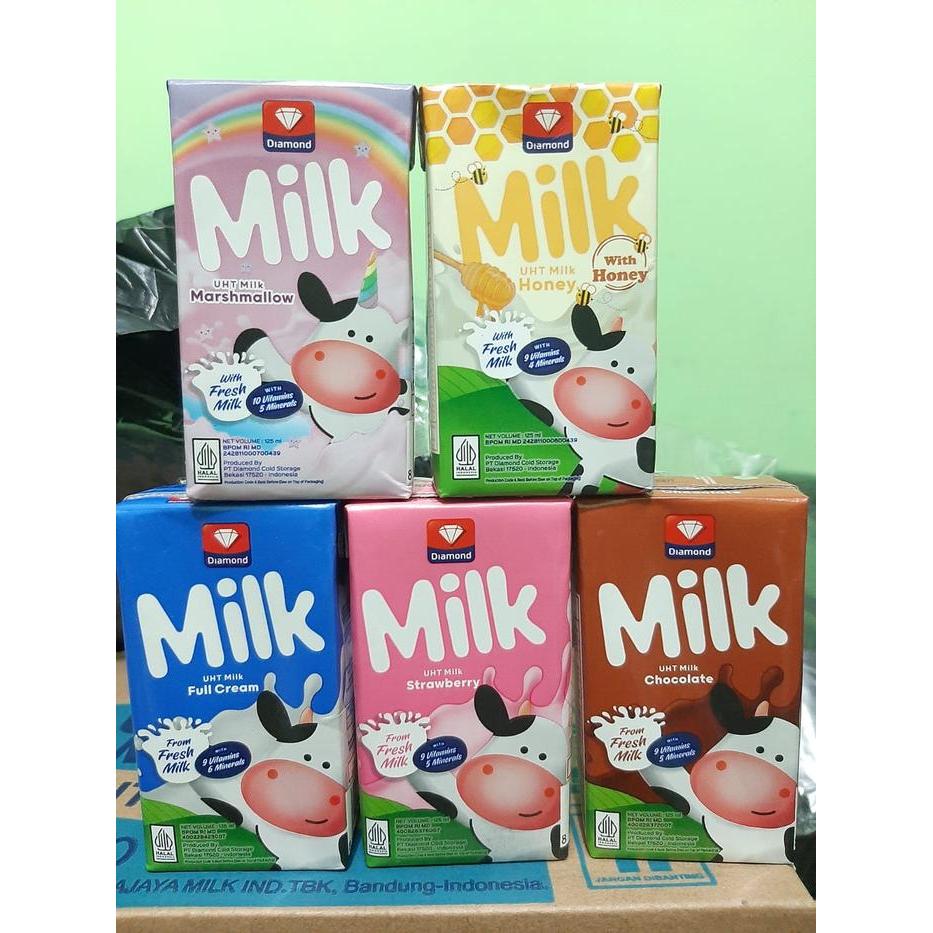 Promo Susu Diamond Milk Uht 125 Ml Terlaris