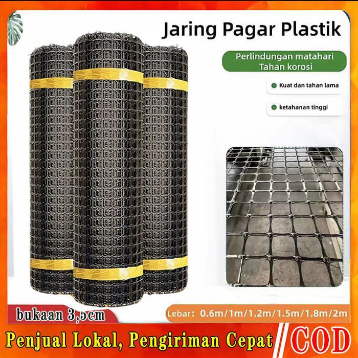 PVC jaring pagaraman plastik 10/20/30/50M jaring ayam Kebun Jaring Kawat Plastik HDPE jaring