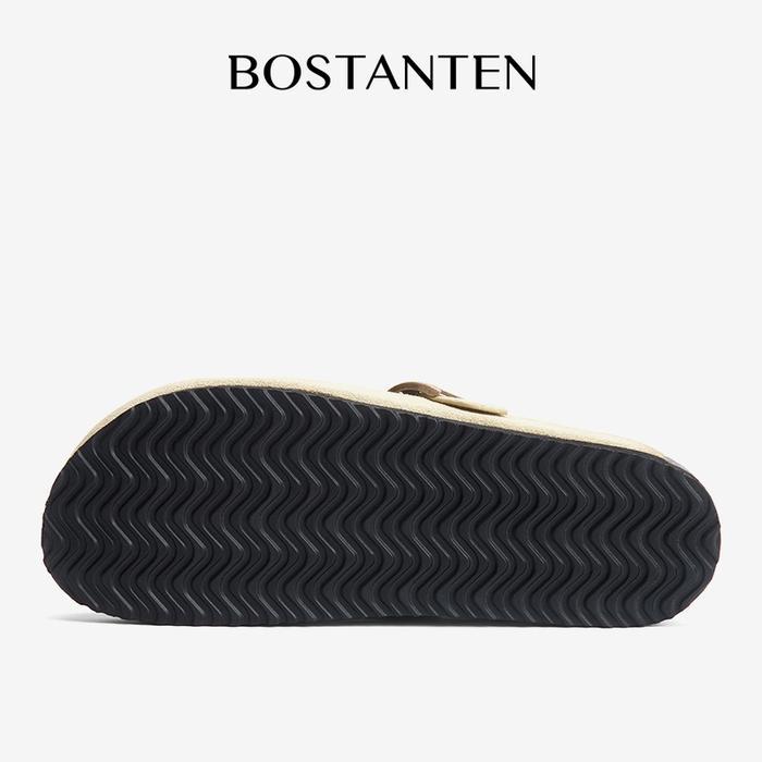 [Ark Shoes] Bostanten Sandal Birkenstocks Couple Pria Wanita Sol Serutan Kayu & Anti Slip Tali