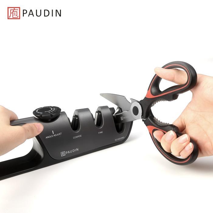 Paudin Pengasah Pisau Ks1 3-Stage Adjustable Angle Knife Sharpener