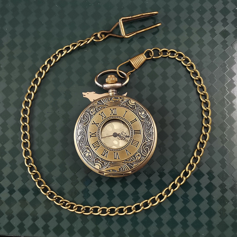 Shelby pocket watch, vest chain, suit accessories, electronic retro tourbillon watch, mechanical