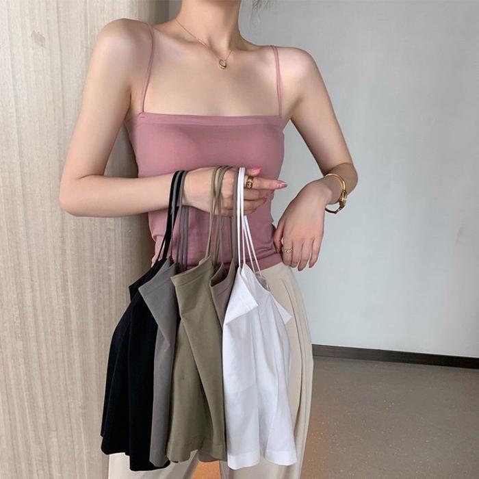STOK TERBATAS Tanktop bra wanita panjang import lembut