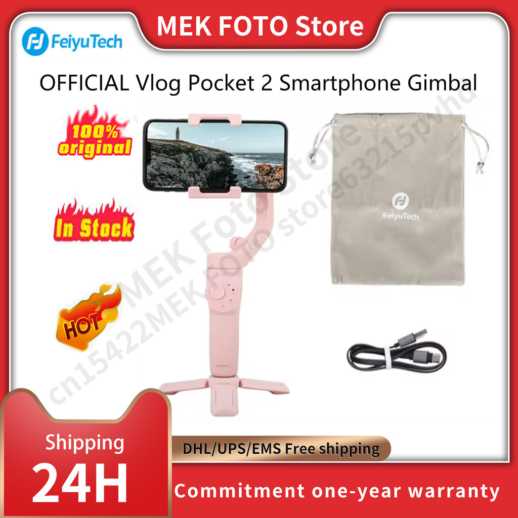 FeiyuTech OFFICIAL Vlog Pocket 2 Handheld Smartphone Gimbal Stabilizer selfie stick for iPhone 14 13