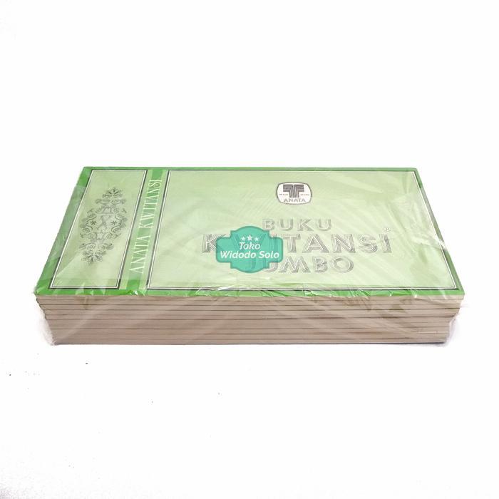 1 PACK (10) Buku Kuitansi Jumbo Anata 1990 12x24cm 50 LEMBAR Stok Lama - Isi 10 Buku