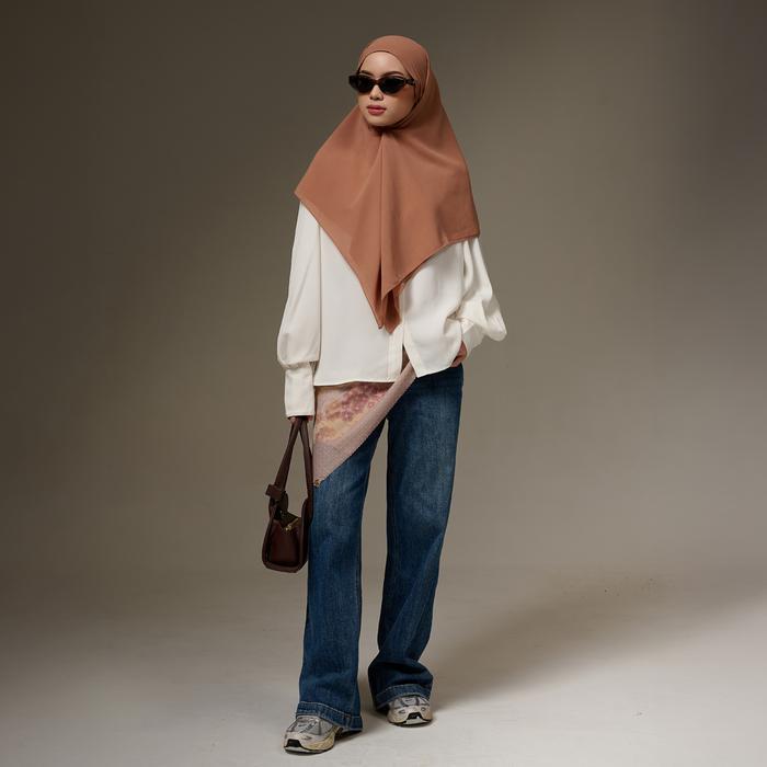 ZM Zaskia Mecca - Azel Mocca Hijab Instan Segi Empat Muslim Kerudung