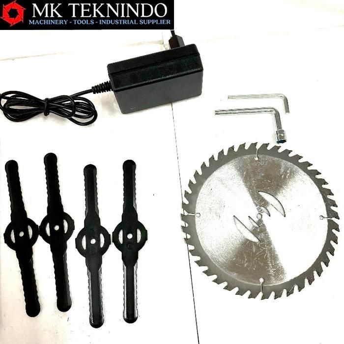 Mesin Potong Rumput Baterai Cordless Grass Trimmer Cutter Pemotong Cas