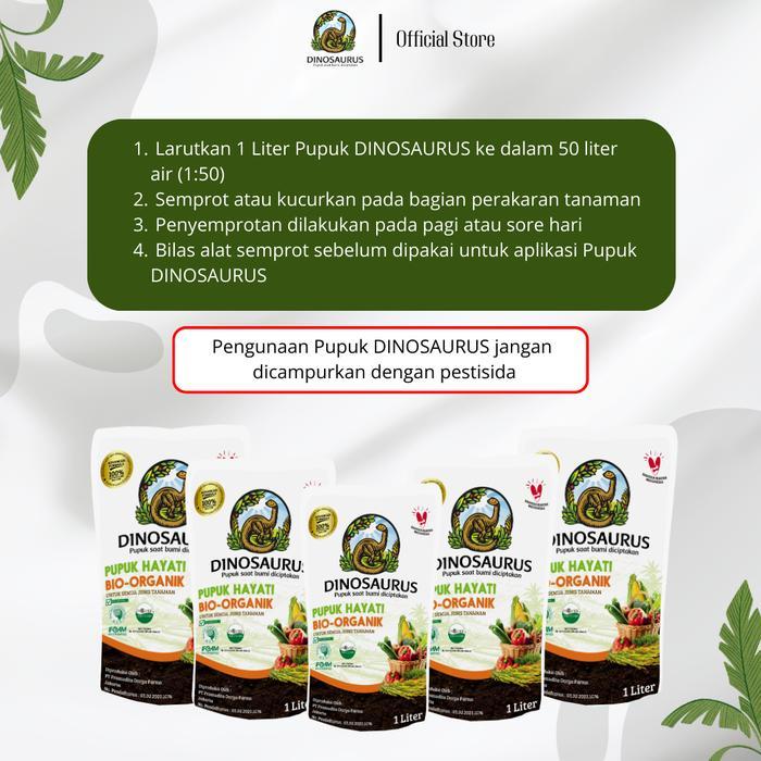 ( 3 Liter ) Pupuk DINOSAURUS - Pupuk Organik Cair Pembenah Tanah