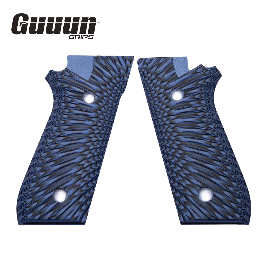 Guuun G10 Grips for Taurus PT92 Starburst Texture Compatible with PT99 PT100 PT101 and Decocker - 6