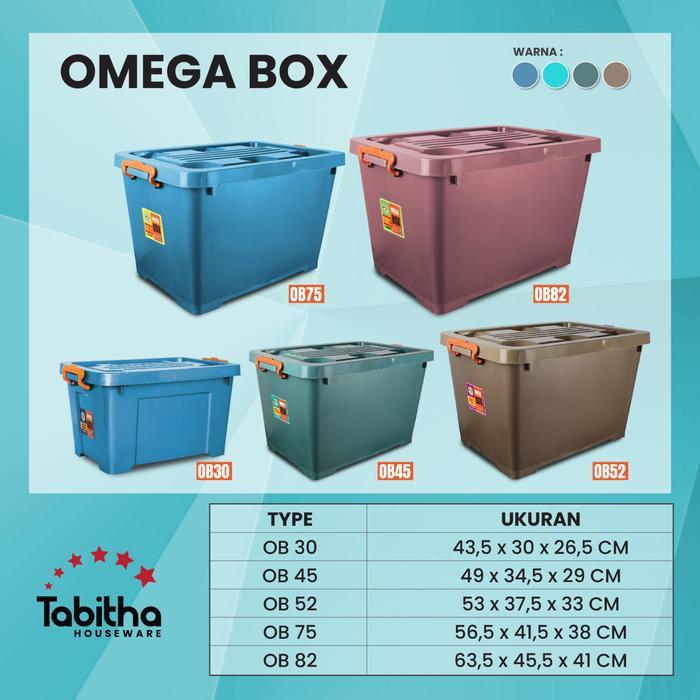 "New" TABITHA Box Container Plastik JUMBO BESAR ADA RODA Kontainer