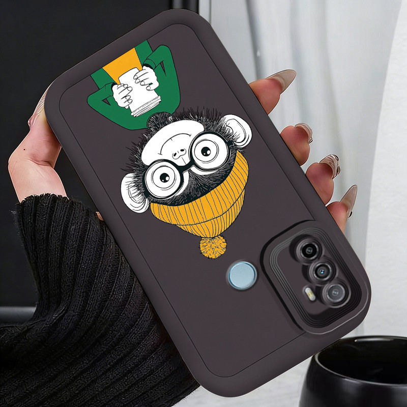 Casing Hp untuk OPPO A53 A53s A32 A33 2020 A11s Case Monyet Keren Kasing silikon Cesing Softcase bah