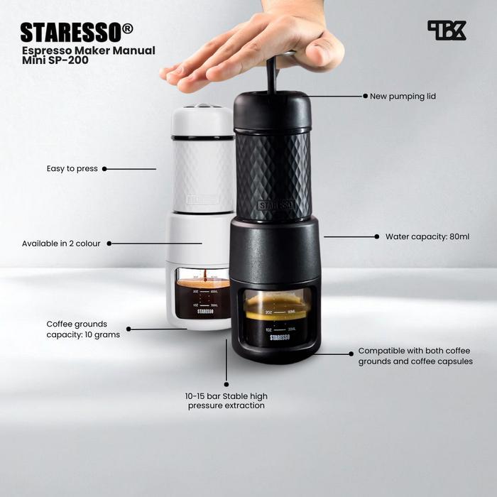 Staresso Espresso Maker Manual Pembuat Espresso Mini SP-200