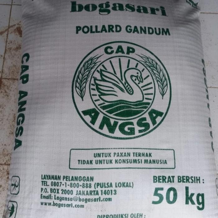 Pakan Konsentrat Ternak Pollard untuk Sapi Kambing Domba Kuda 50 kg