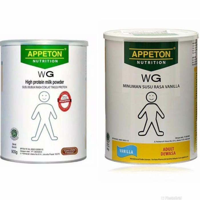 Appeton Nutrition WG WEIGHT GAIN ADULT susu dewasa VANILA /COKLAT 900g