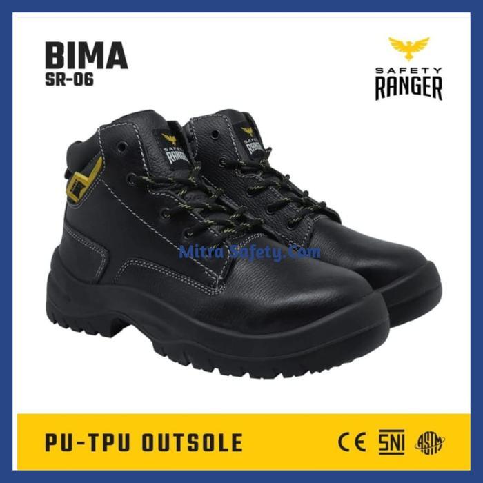 Safety Ranger Bima Sepatu Safety Ranger Bima / Safety Shoes Ranger Bima - Hitam, 38 Bima / Safety Sh