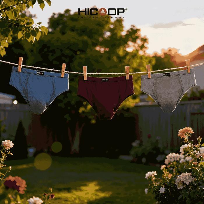 Dalam Pria Hicoop Celana Dalam Pria Hicoop 3 Pcs Brief Cotton HB-01 Katun Halus Lembut dan Nyaman - 