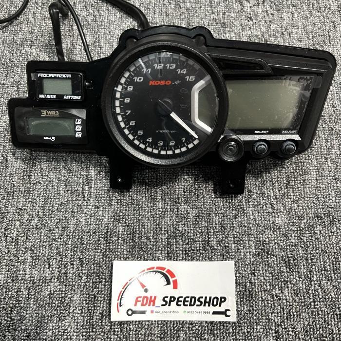 TERMURAH SPEEDOMETER KOSO RX2+ GP PNP NINJA 150 RR PAKETAN LENGKAP PROMO