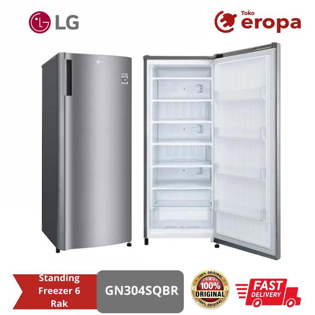 Standing Freezer 6 Rak LG GN304SQBR