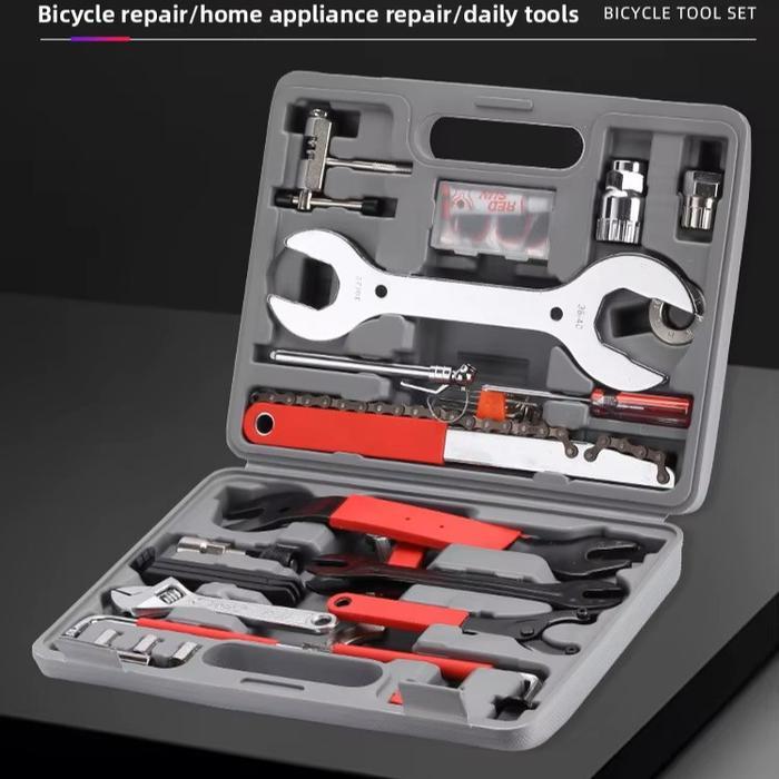 Universal Bicycle Tool Set - 44 In 1 Parts - Perkakas Sepeda Komplit - Bicycle Tool Box Set - Tool