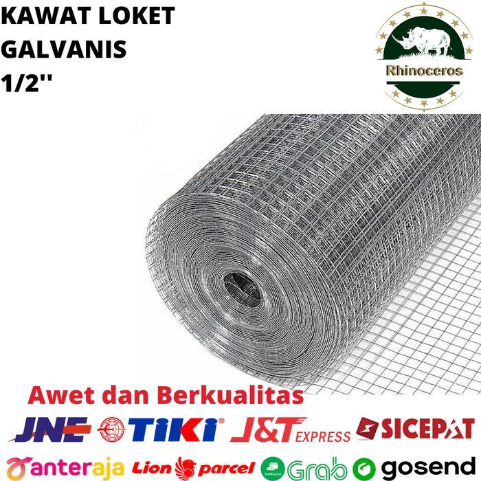 Kawat Loket Galvanis Putih 1/2 Inch Kawat Ram Putih Kawat Ayam Kandang