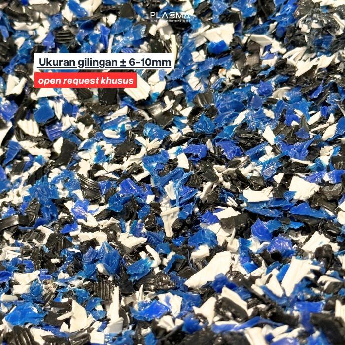 Plasma Biji Plastik Daur Ulang Recycle Plastic Hdpe Ldpe Pp Inject Blowing Bm Gilingan Flake Pelet