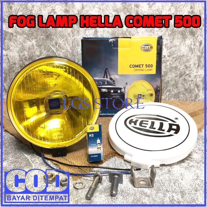 Lampu Sorot Hella Comet 500 Yellow - Fog Lamp Hella Comet Tembak Kabut
