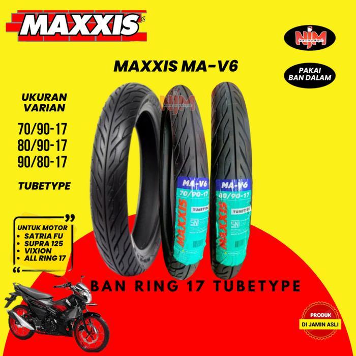 "New" Ban Tubetype Maxxis MA V6 70/90 80/90 90/80 Ring 17