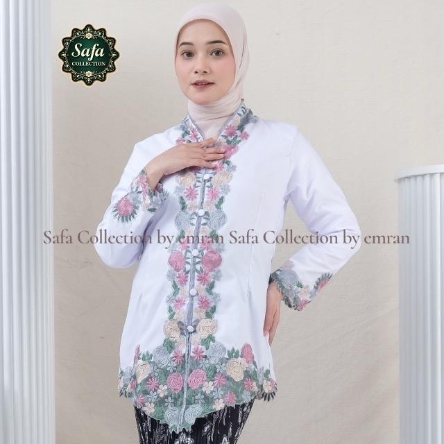 Kebaya Encim Bordir Bunga Bolero Ld 95 Sampai 120 Katun Nyaman Elegant Untuk Orang Gemuk Berhijab