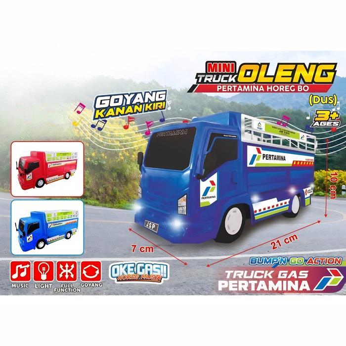 Truck Oleng Pertamina / Truck Tangki Pertamina LPG Gas ELPIJI TELOLET BASURI Musik Dan Lampu / Truck