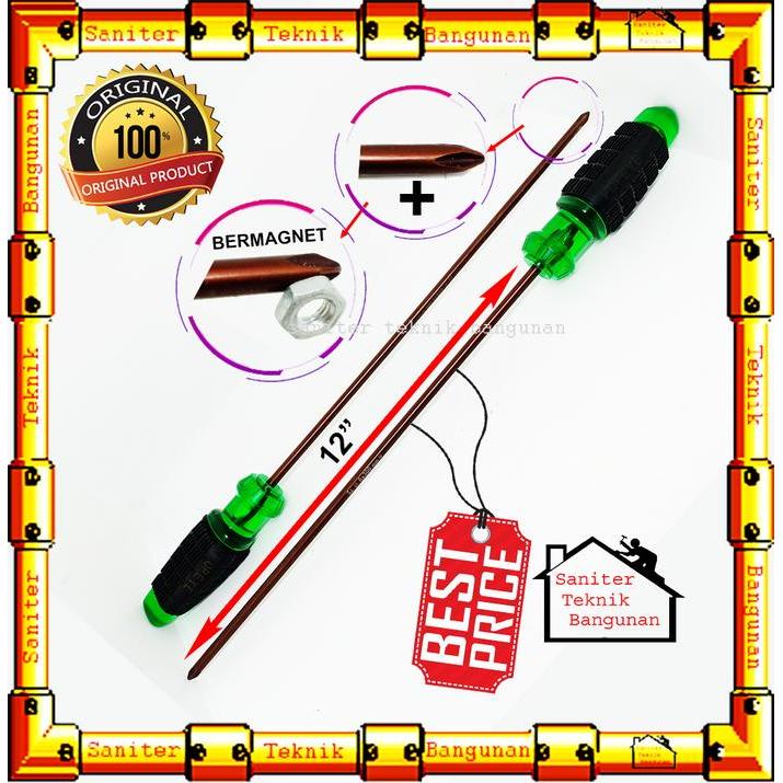 NEW!! OBENG PLUS-OBENG MAGNET-OBENG PANJANG POPEYE 12" INCH