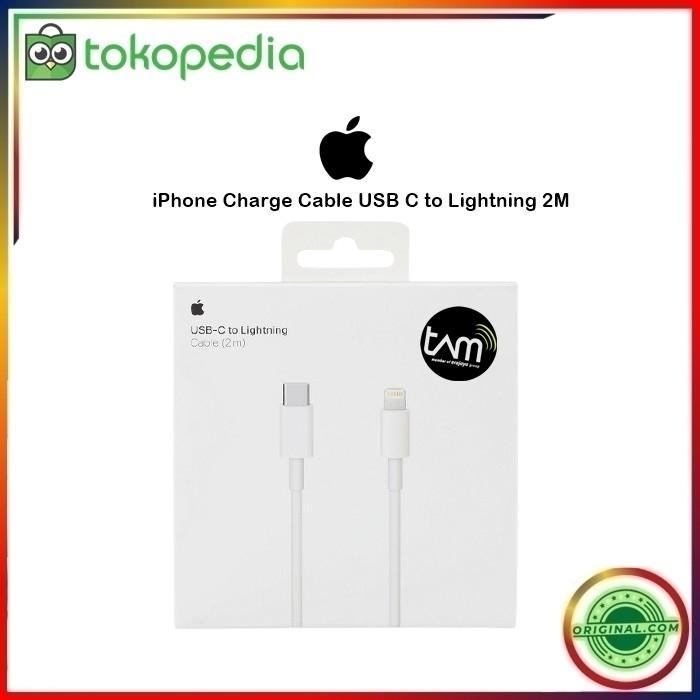 Apple Iphone Charge Cable Usb C To Lightning 2M Original 100% Tam Terbaru 