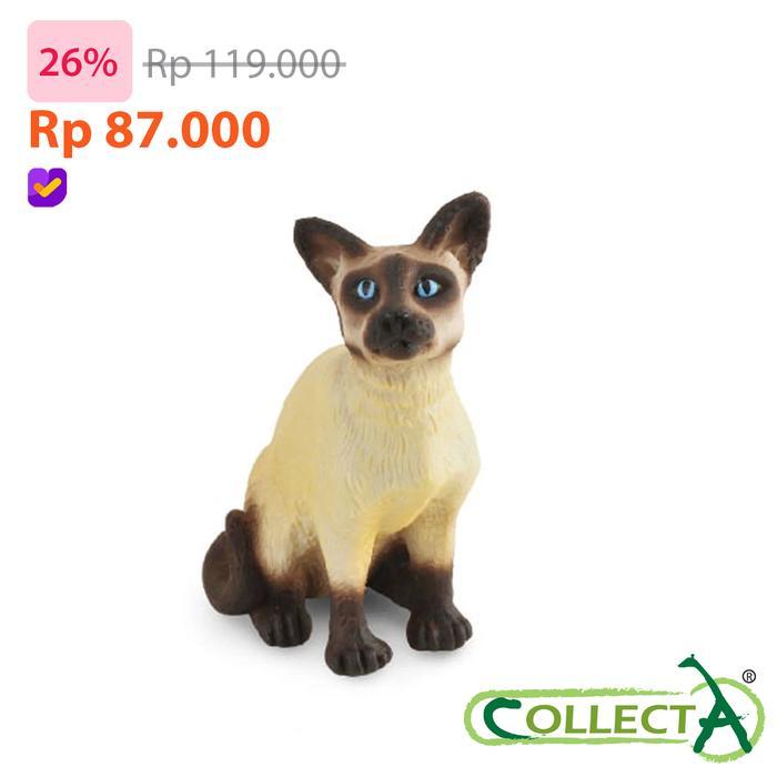 Collecta 88331 - Siamese Cat Sitting - Animal Figure