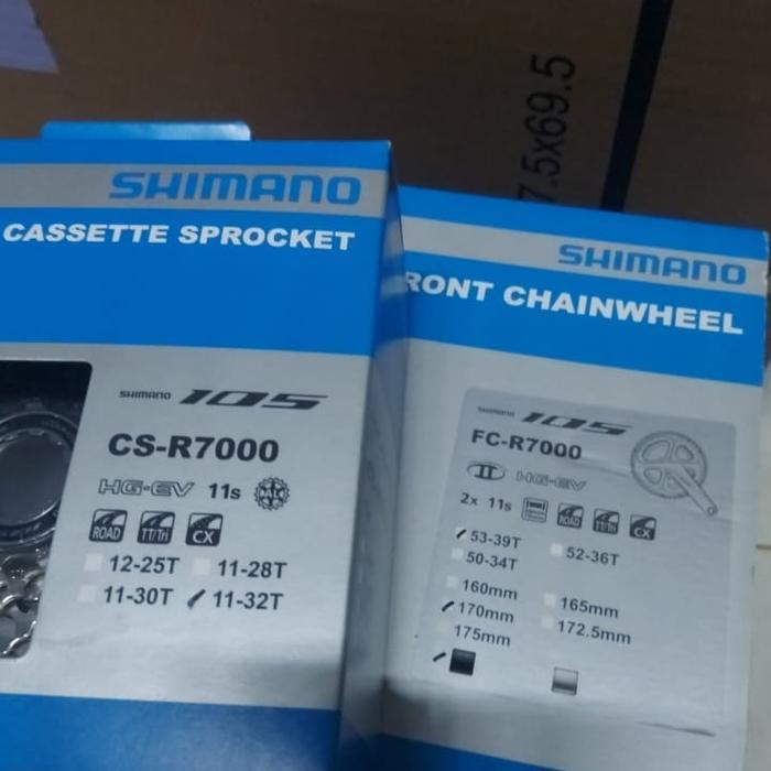 Shimano Groupset 105 R7000 2X11 Flat Bar Not Tiagra Ultegra Zee