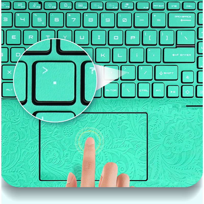 Carving PU Leather Sticker Skin For MSI Cyborg 15 A12V 15.6" Katana 15 B13V Pulse 15 B13V 15.6"